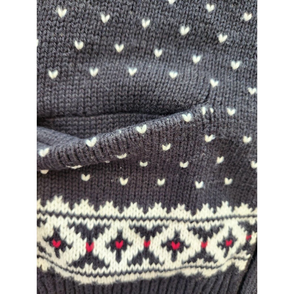 NWT Polo Ralph Lauren Men’s Cotton Cashmere Snowflake Cardigan Size XXL Black - Picture 5 of 12